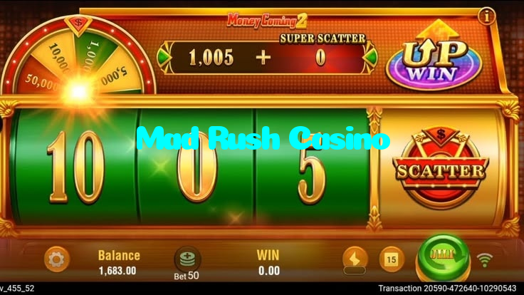 Mad Rush Casino casino presented on mobile device in Pakistan with slots and live games